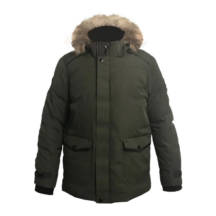 Parka lungo imbottito da uomo